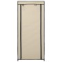 Mueble zapatero con funda de tela color crema 58x28x106 cm en Zapateros y organizadores de calzado | Comprar online en Foru.es