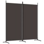 Biombo divisor de 2 paneles de tela marrón 175x180 cm de vidaXL, Divisores de ambientes - Ref: Foro24-350259, Precio: 35,83 €...