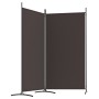 Biombo divisor de 2 paneles de tela marrón 175x180 cm de vidaXL, Divisores de ambientes - Ref: Foro24-350259, Precio: 35,83 €...
