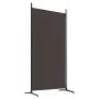 Biombo divisor de 2 paneles de tela marrón 175x180 cm de vidaXL, Divisores de ambientes - Ref: Foro24-350259, Precio: 31,84 €...