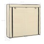 Mueble zapatero con funda de tela color crema 115x28x110 cm en Zapateros y organizadores de calzado | Comprar online en Foru.es