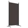 Biombo divisor de 4 paneles de tela marrón 346x180 cm de vidaXL, Divisores de ambientes - Ref: Foro24-350263, Precio: 47,75 €...