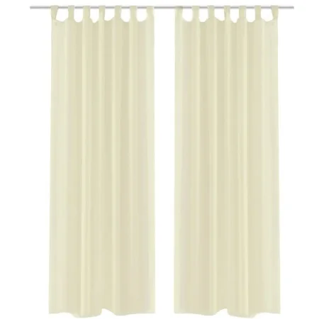 2 Cortinas color crema transparentes 140 x 225 cm de vidaXL, Cortinas y visillos - Ref: Foro24-130201, Precio: 28,88 €, Descu...