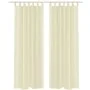 2 Cortinas color crema transparentes 140 x 225 cm de vidaXL, Cortinas y visillos - Ref: Foro24-130201, Precio: 28,88 €, Descu...