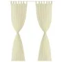 2 Cortinas color crema transparentes 140 x 225 cm de vidaXL, Cortinas y visillos - Ref: Foro24-130201, Precio: 28,88 €, Descu...