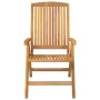 Sillas de jardín reclinables y cojines 2 uds madera maciza teca de vidaXL, Sillas de jardín - Ref: Foro24-3196450, Precio: 27...