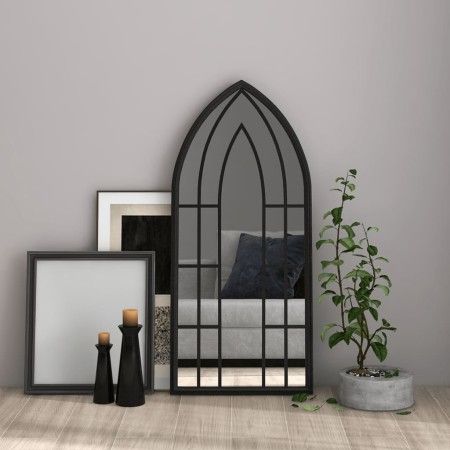 Espejo hierro negro para uso interior 100x45 cm de vidaXL, Espejos - Ref: Foro24-3093524, Precio: 109,70 €, Descuento: %