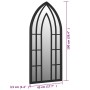 Espejo hierro negro para uso interior 100x45 cm de vidaXL, Espejos - Ref: Foro24-3093524, Precio: 109,70 €, Descuento: %