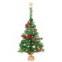 Árbol de Navidad preiluminado con luces y bolas verde 64 cm de vidaXL, Arboles de navidad - Ref: Foro24-321505, Precio: 22,78...