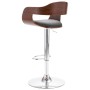 Taburete de cocina madera contrachapada y tela gris de vidaXL, Taburetes de cocina - Ref: Foro24-287406, Precio: 152,99 €, De...