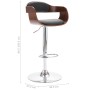 Taburete de cocina madera contrachapada y tela gris de vidaXL, Taburetes de cocina - Ref: Foro24-287406, Precio: 152,99 €, De...