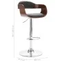 Taburete de cocina madera contrachapada y tela gris de vidaXL, Taburetes de cocina - Ref: Foro24-287406, Precio: 144,37 €, De...