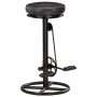 Taburetes de cocina 2 unidades cuero auténtico de cabra negro de vidaXL, Taburetes de cocina - Ref: Foro24-286968, Precio: 20...