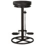 Taburetes de cocina 2 unidades cuero auténtico de cabra negro de vidaXL, Taburetes de cocina - Ref: Foro24-286968, Precio: 20...
