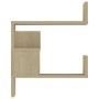Estante esquina pared 2uds contrachapado color roble 40x40x50cm de vidaXL, Estantes y estanterías - Ref: Foro24-807230, Preci...