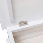 Mueble zapatero de madera de Paulownia blanco 50x28x58 cm en Zapateros y organizadores de calzado | Comprar online en Foru.es