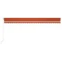 Toldo manual retráctil naranja y marrón 600x350 cm de vidaXL, Toldos - Ref: Foro24-3069040, Precio: 564,86 €, Descuento: %