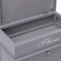 Mueble zapatero de madera de Paulownia gris 50x28x58 cm en Zapateros y organizadores de calzado | Comprar online en Foru.es