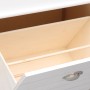 Mueble zapatero de madera de Paulownia blanco 50x28x98 cm en Zapateros y organizadores de calzado | Comprar online en Foru.es