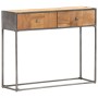 Mesa consola de madera maciza reciclada 90x30x75 cm en Mesas auxiliares | Comprar online en Foru.es