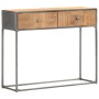 Mesa consola de madera maciza reciclada 90x30x75 cm en Mesas auxiliares | Comprar online en Foru.es