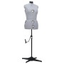 Maniquí de sastre ajustable mujer gris talla M 40-46 en Organización y almacenamiento | Comprar online en Foru.es