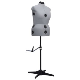 Maniquí de sastre ajustable mujer gris talla L 44-50 en Organización y almacenamiento | Comprar online en Foru.es