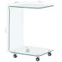 Mesa de centro de vidrio templado 45x40x63 cm de vidaXL, Mesas de centro - Ref: Foro24-284726, Precio: 153,20 €, Descuento: %