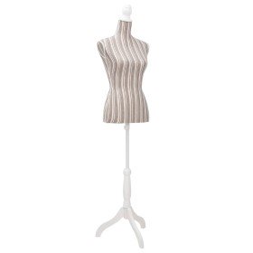 Maniquí de busto de mujer algodón blanco con rayas en Organización y almacenamiento | Comprar online en Foru.es