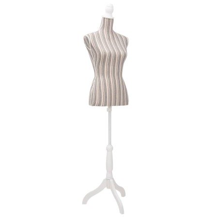 Maniquí de busto de mujer algodón blanco con rayas en Organización y almacenamiento | Comprar online en Foru.es