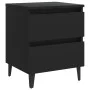 Black plywood nightstand 40x35x50 cm by vidaXL, Nightstands - Ref: Foro24-805871, Price: 65,91 €, Discount: %