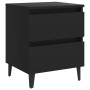 Mesita de noche madera contrachapada negro 40x35x50 cm de vidaXL, Mesitas de noche - Ref: Foro24-805871, Precio: 67,14 €, Des...