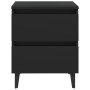 Mesita de noche madera contrachapada negro 40x35x50 cm de vidaXL, Mesitas de noche - Ref: Foro24-805871, Precio: 67,14 €, Des...