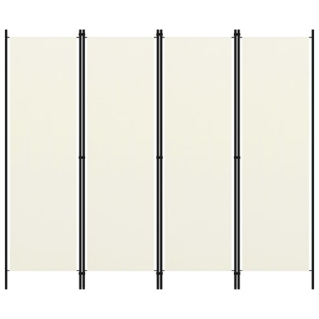 Biombo divisor de 4 paneles blanco 200x180 cm de vidaXL, Divisores de ambientes - Ref: Foro24-320719, Precio: 34,12 €, Descue...