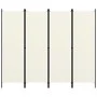 Biombo divisor de 4 paneles blanco 200x180 cm de vidaXL, Divisores de ambientes - Ref: Foro24-320719, Precio: 49,78 €, Descue...