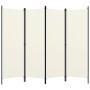 Biombo divisor de 4 paneles blanco 200x180 cm de vidaXL, Divisores de ambientes - Ref: Foro24-320719, Precio: 34,12 €, Descue...