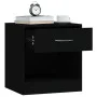 Mesitas de noche 2 unidades con cajón negro de vidaXL, Mesitas de noche - Ref: Foro24-342583, Precio: 58,66 €, Descuento: %