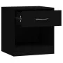 Mesitas de noche 2 unidades con cajón negro de vidaXL, Mesitas de noche - Ref: Foro24-342583, Precio: 58,66 €, Descuento: %