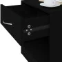 Mesitas de noche 2 unidades con cajón negro de vidaXL, Mesitas de noche - Ref: Foro24-342583, Precio: 58,66 €, Descuento: %