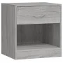 Mesitas de noche 2 unidades con cajón gris Sonoma de vidaXL, Mesitas de noche - Ref: Foro24-342587, Precio: 64,23 €, Descuent...
