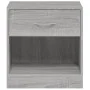 Mesitas de noche 2 unidades con cajón gris Sonoma de vidaXL, Mesitas de noche - Ref: Foro24-342587, Precio: 64,23 €, Descuent...