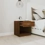 Mesitas de noche 2 unidades con cajón marrón roble de vidaXL, Mesitas de noche - Ref: Foro24-342588, Precio: 54,03 €, Descuen...