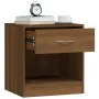 Mesitas de noche 2 unidades con cajón marrón roble de vidaXL, Mesitas de noche - Ref: Foro24-342588, Precio: 54,03 €, Descuen...