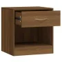 Mesitas de noche 2 unidades con cajón marrón roble de vidaXL, Mesitas de noche - Ref: Foro24-342588, Precio: 54,03 €, Descuen...