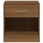 Mesitas de noche 2 unidades con cajón marrón roble de vidaXL, Mesitas de noche - Ref: Foro24-342588, Precio: 54,03 €, Descuen...