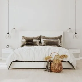 Mesitas de noche 2 unidades con cajón blanco con brillo de vidaXL, Mesitas de noche - Ref: Foro24-342585, Precio: 53,76 €, De...