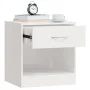 Mesitas de noche 2 unidades con cajón blanco con brillo de vidaXL, Mesitas de noche - Ref: Foro24-342585, Precio: 53,76 €, De...