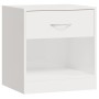 Mesitas de noche 2 unidades con cajón blanco con brillo de vidaXL, Mesitas de noche - Ref: Foro24-342585, Precio: 54,57 €, De...