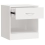 Mesitas de noche 2 unidades con cajón blanco con brillo de vidaXL, Mesitas de noche - Ref: Foro24-342585, Precio: 54,57 €, De...