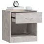 Mesitas de noche 2 unidades con cajón gris hormigón de vidaXL, Mesitas de noche - Ref: Foro24-342584, Precio: 56,00 €, Descue...